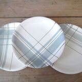 6 assiettes plates salins