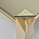 23kt Gold Plated Midcentury Coffee Table By Belgo Chrome. Vintage / Modern