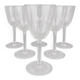 Baccarat, Epron service, set of 6 white wine glasses size 4.