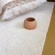 White recycled cotton rug - hand-woven - 170 x 240 cm