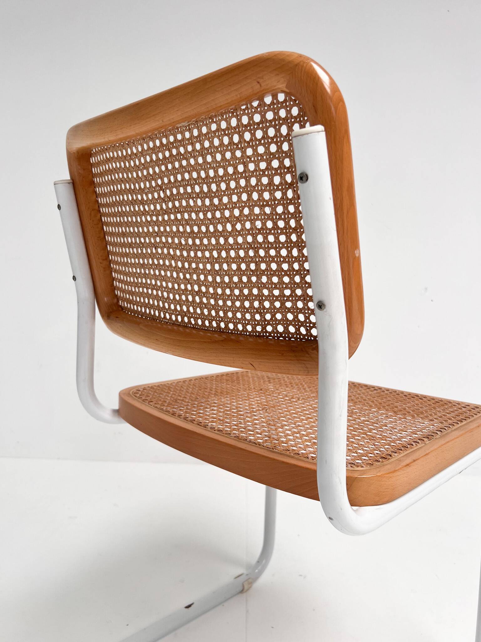 Ensemble de 2 chaises en cannage, Italie années 1970