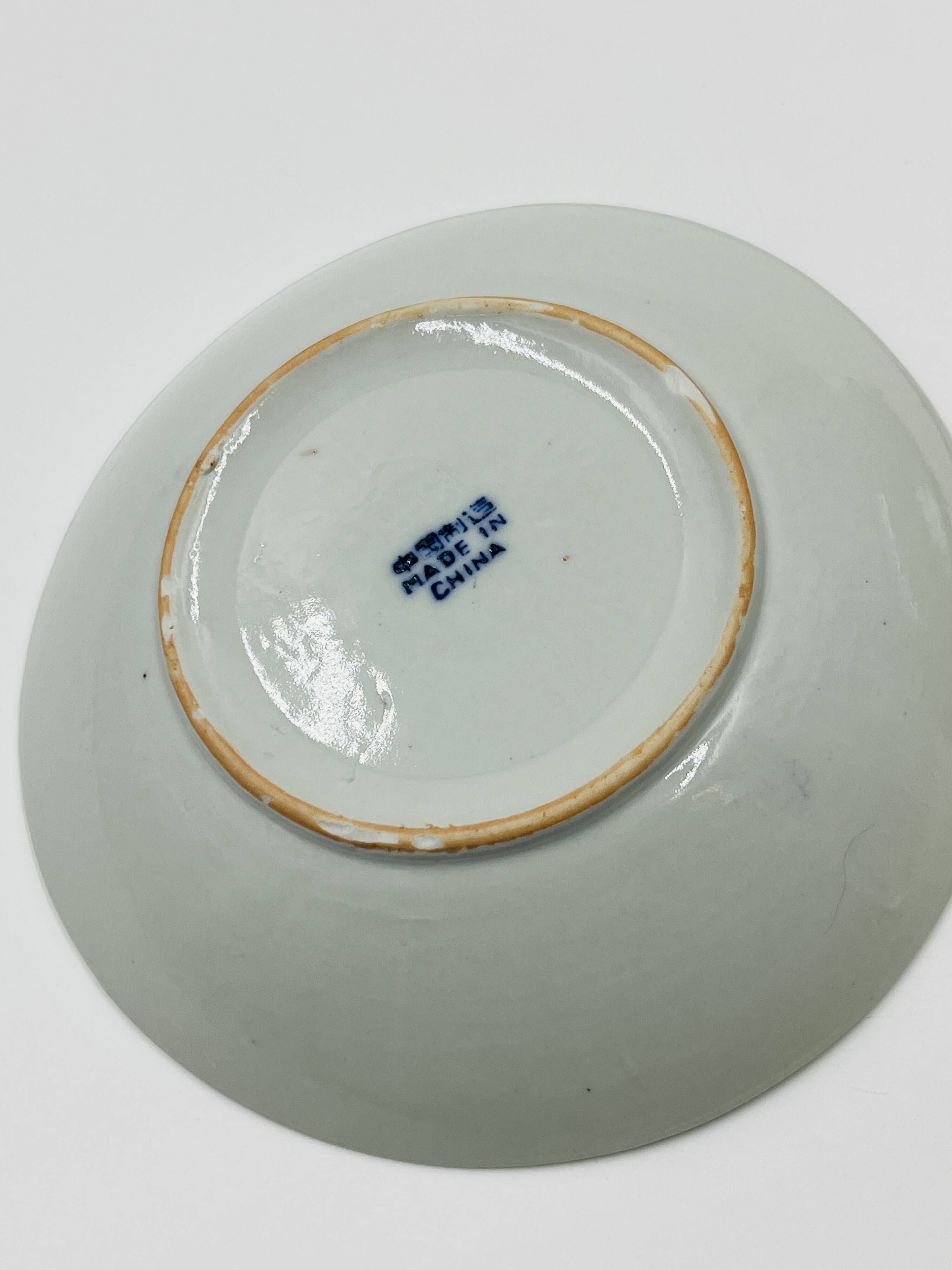 Lot of 2 Vintage Koi Carp Plates