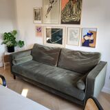 Vintage khaki sofa