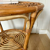 Rattan round table
