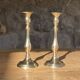 Pair of brass candlesticks