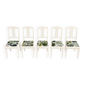 5 chaises anciennes relookées