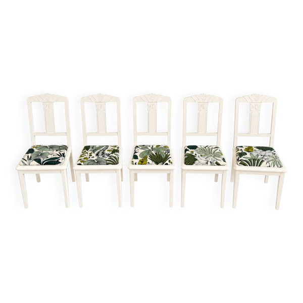 5 chaises anciennes relookées