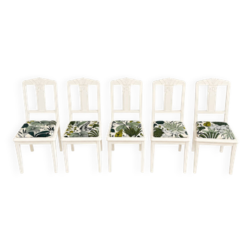 5 chaises anciennes relookées
