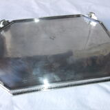Serving tray punch goldsmith Martin Hall - Co silver metal eagle crown