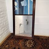 Overmantel mirror abstract decor