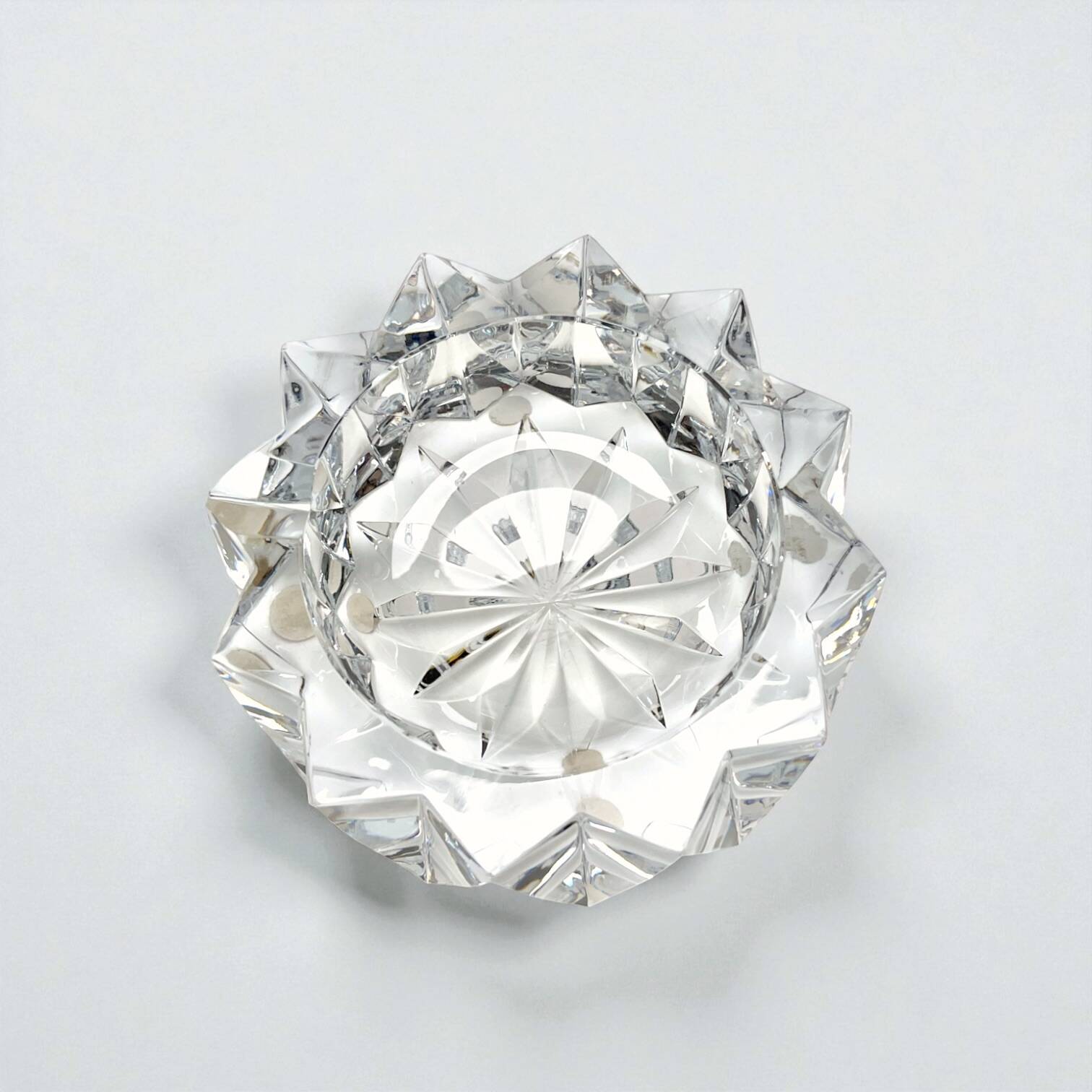 Cendrier en cristal de Sèvres, Années 70