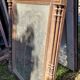 Antique trumeau mirror in oak