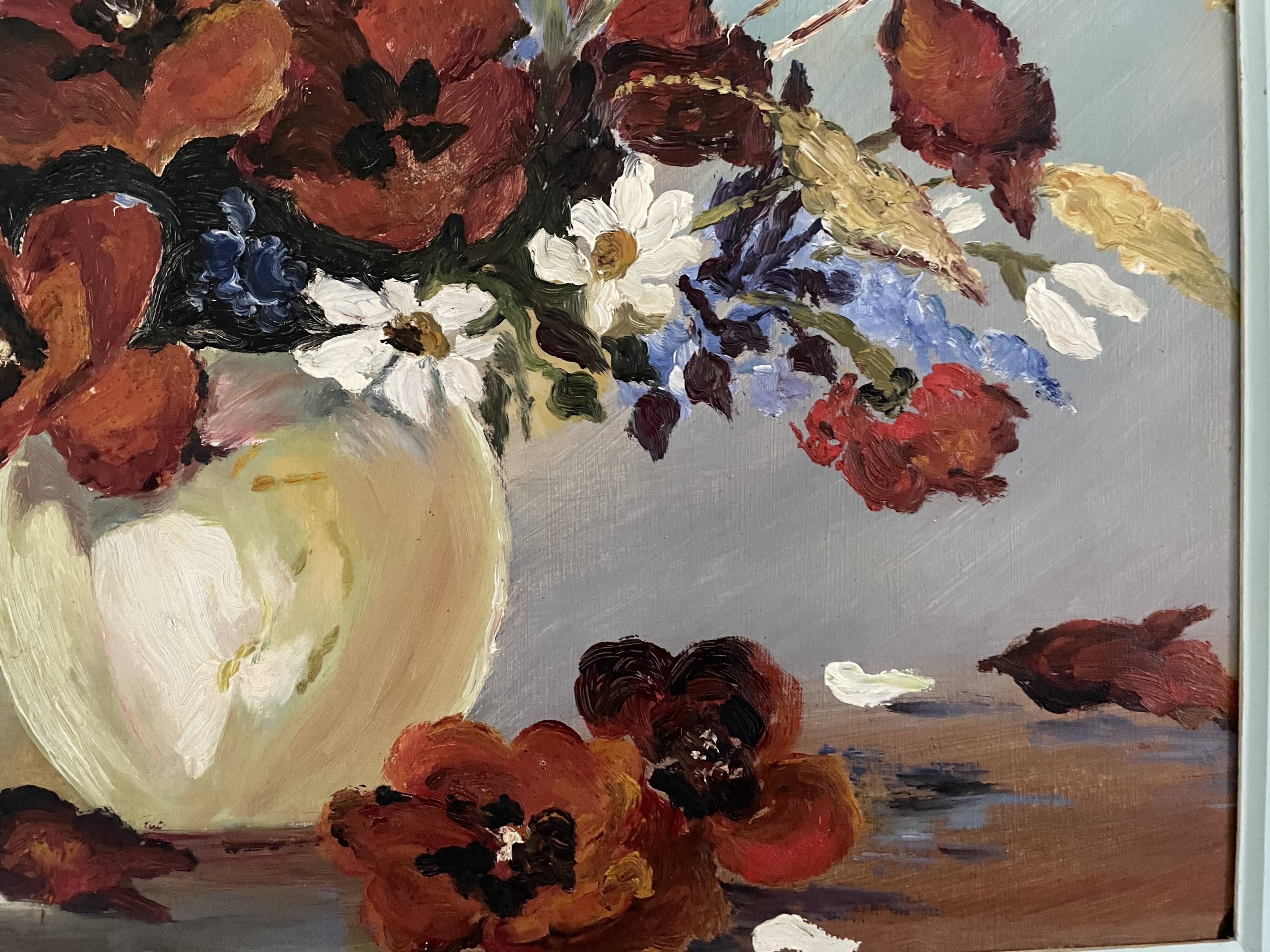 Old bouquet painting