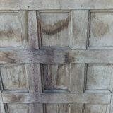 Antique low door decorative wall panel in solid oak