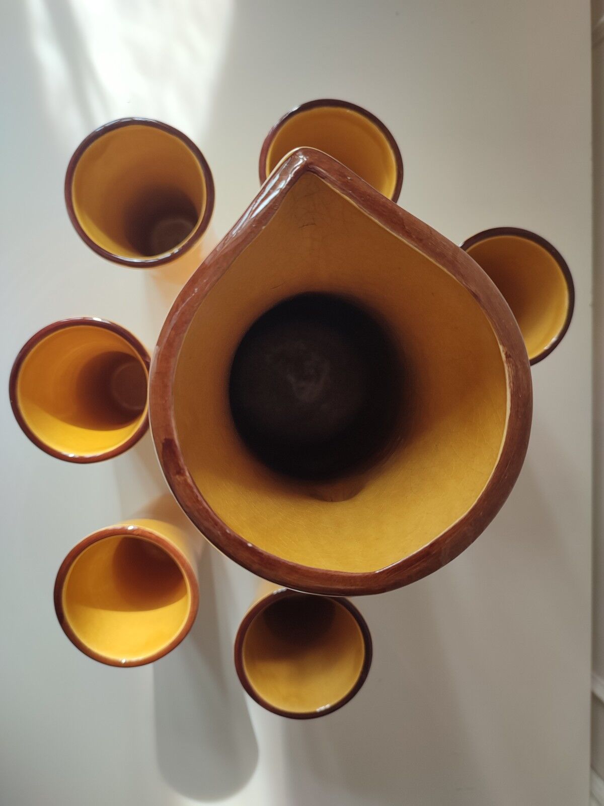 Ceramic orangeade service