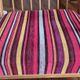 Oak rocking chair with fabric cushion, Denmark, 1960.