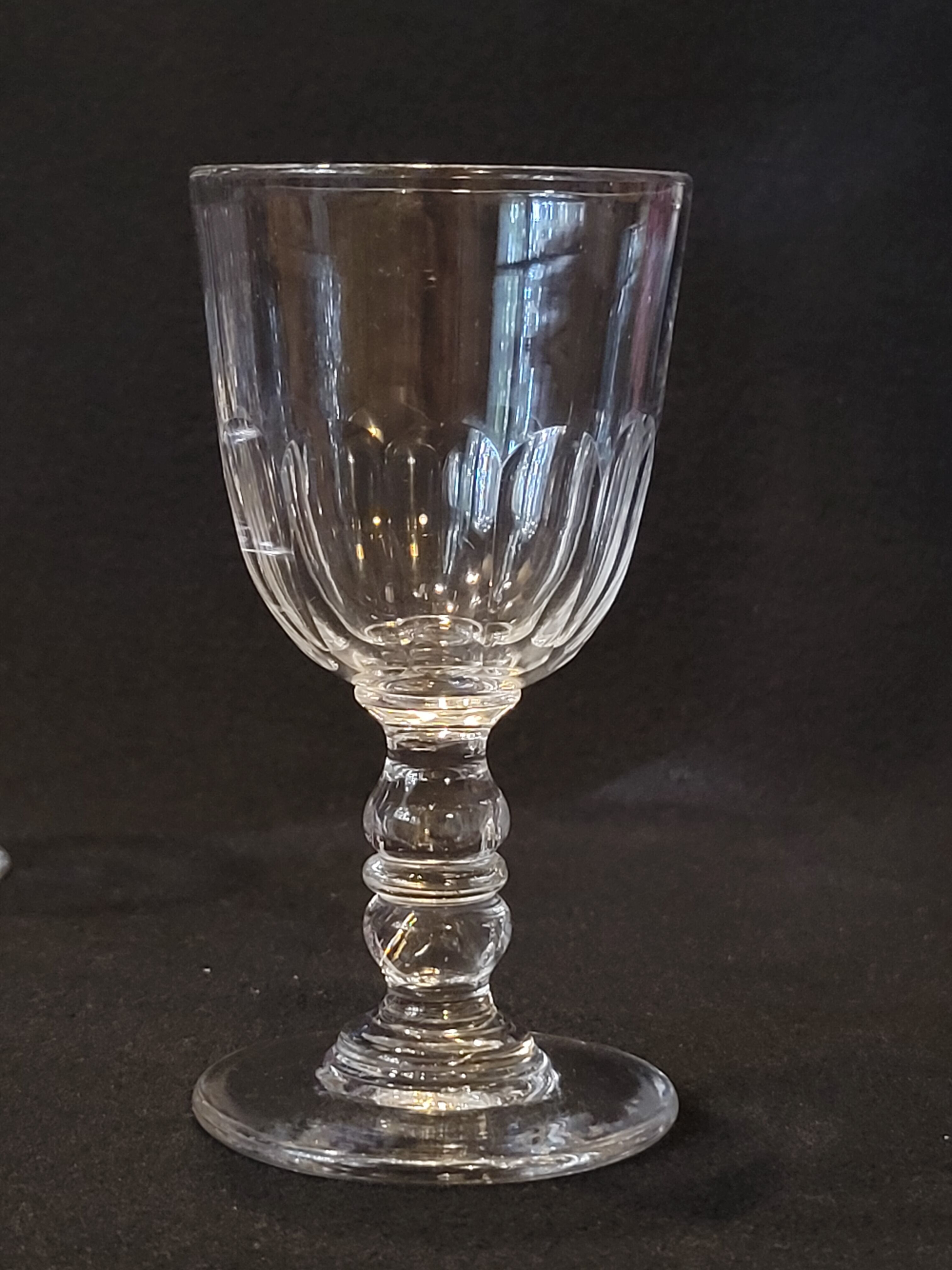 Baccarat model Clermont Côtes Plats Lot 6 Old Glasses A Vin Port Cristal