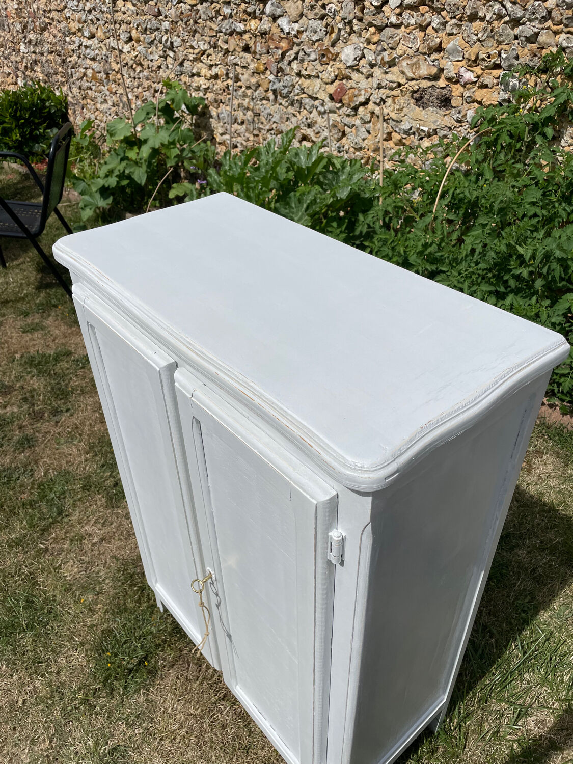 Vintage white Parisian sideboard 1970