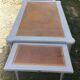 Louis XVI style flat desk leather top