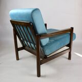 Vintage turquoise armchair, 1970s