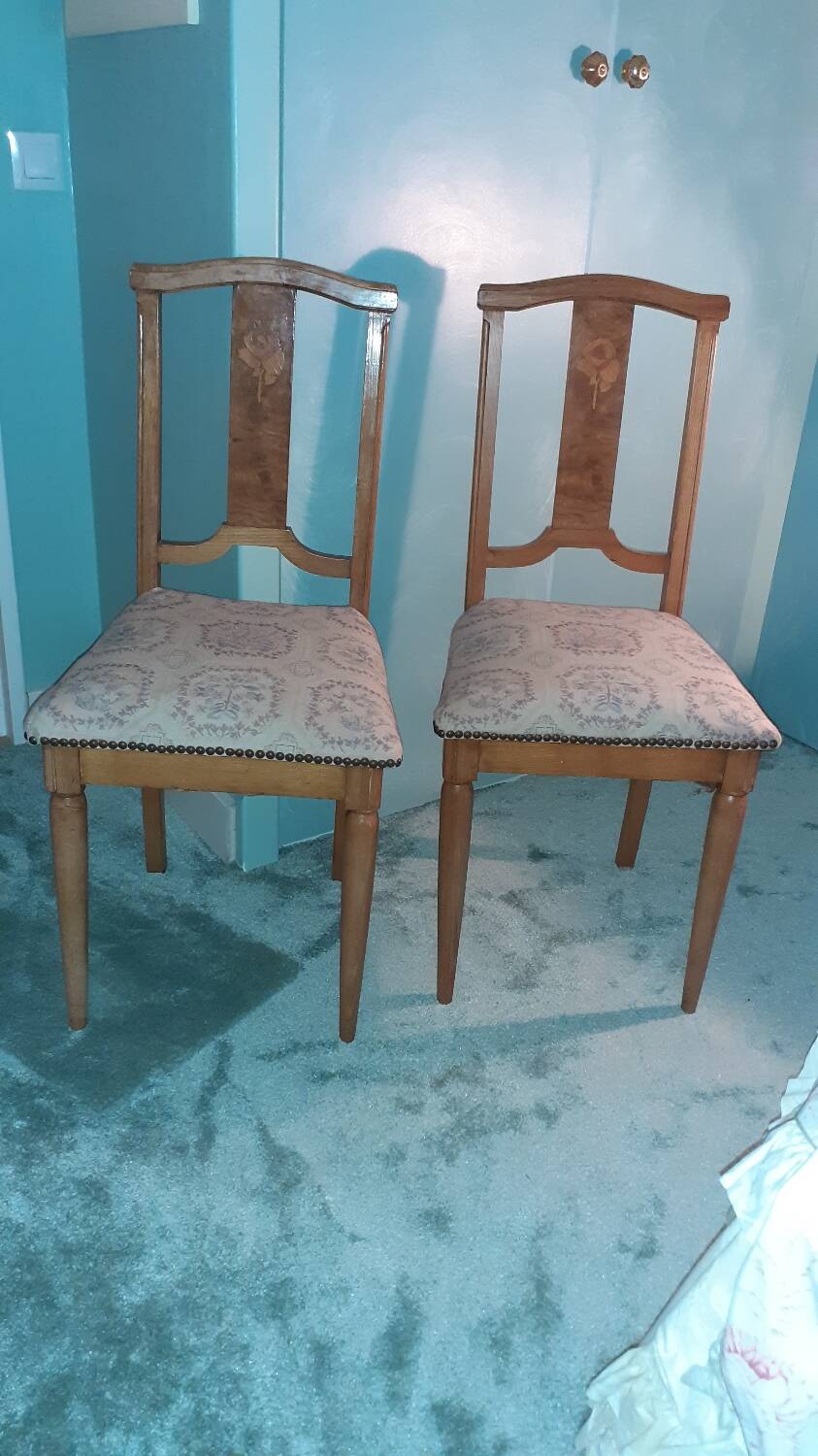 Antique Art Nouveau chairs