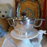 Art Deco silver-plated sugar bowl