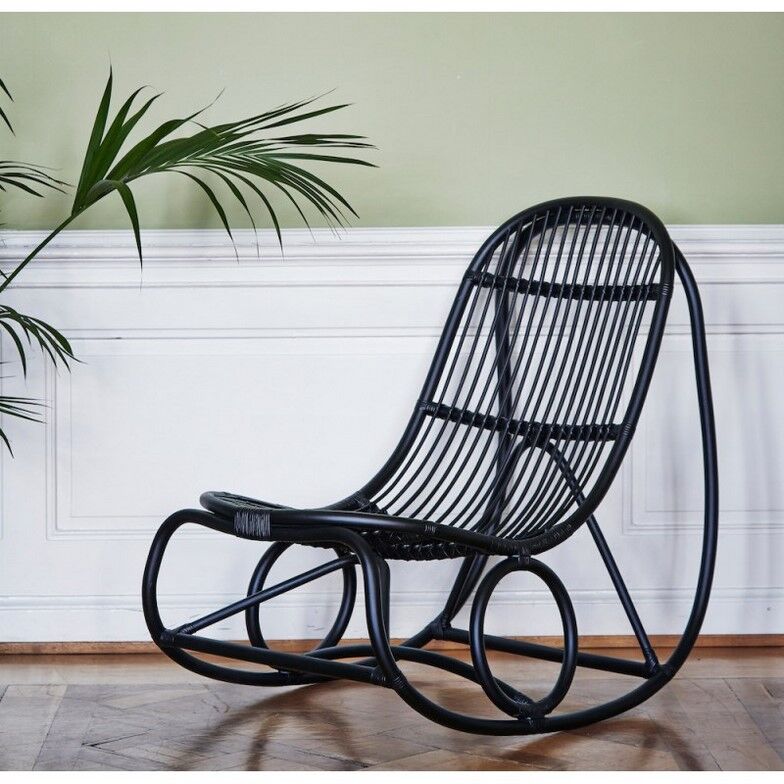 Rocking-flesh rattan design 50s by Nanna Ditzel