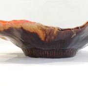 Grand plat feuille style vallauris/vintage