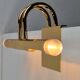 Regency Brass Acrylic Cabinet Lamp by Lumina, 1980s, Set of 3