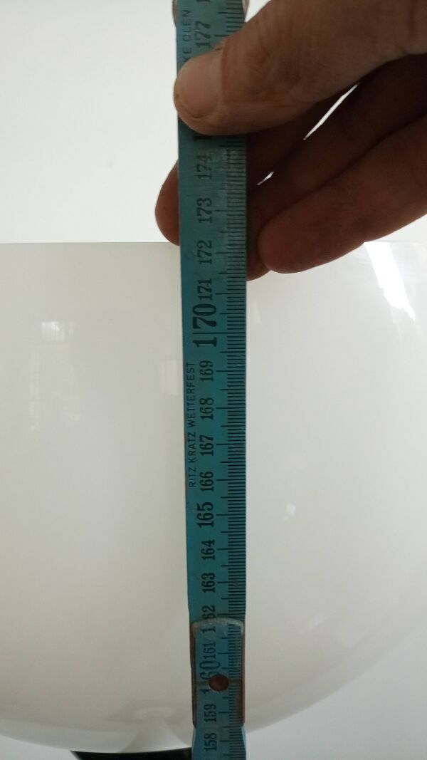 Lampadaire en verre par Venini, Italie, signé