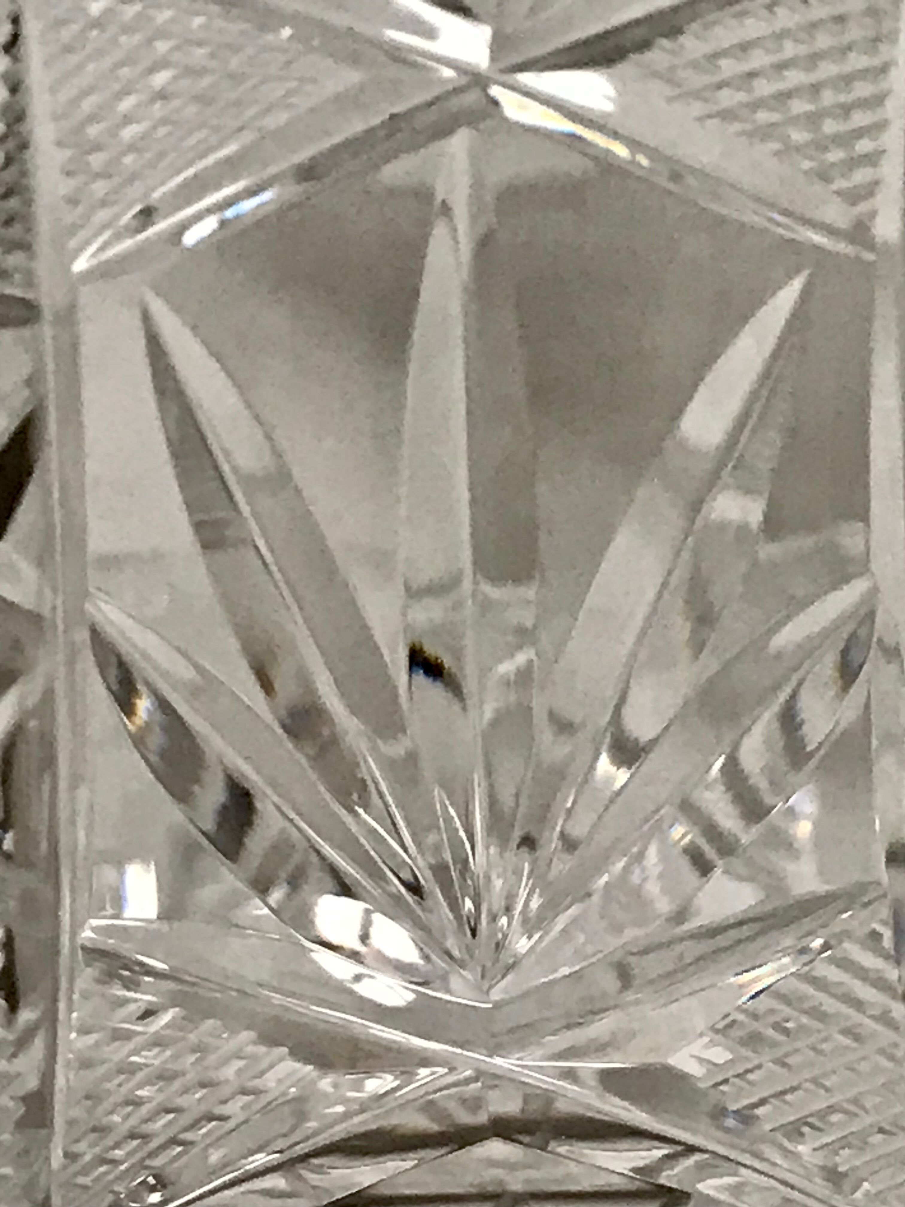 Set of 5 crystal whiskey glasses