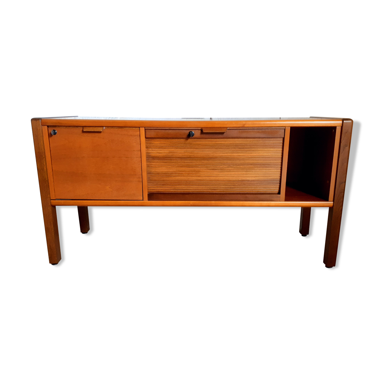 Vintage wooden storage row for office