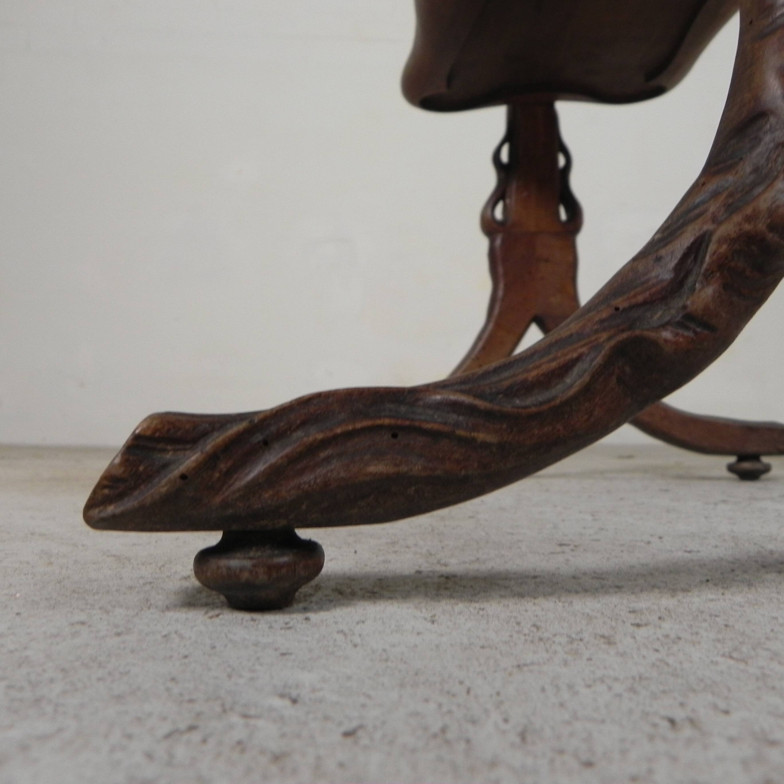 Art Nouveau tea table by Emile Galle, 1899
