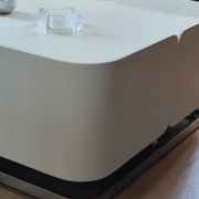 Table basse italienne space age, pièce unique, épreuve de designer