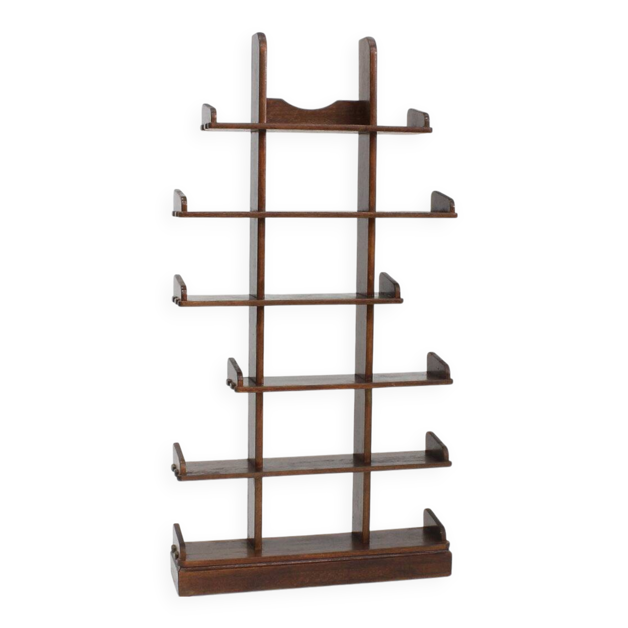 Vintage brutalist shelving unit bookcase 1970s