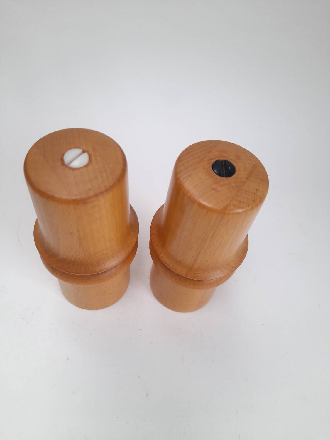 Pair of Nissen Denmark salt and pepper mills