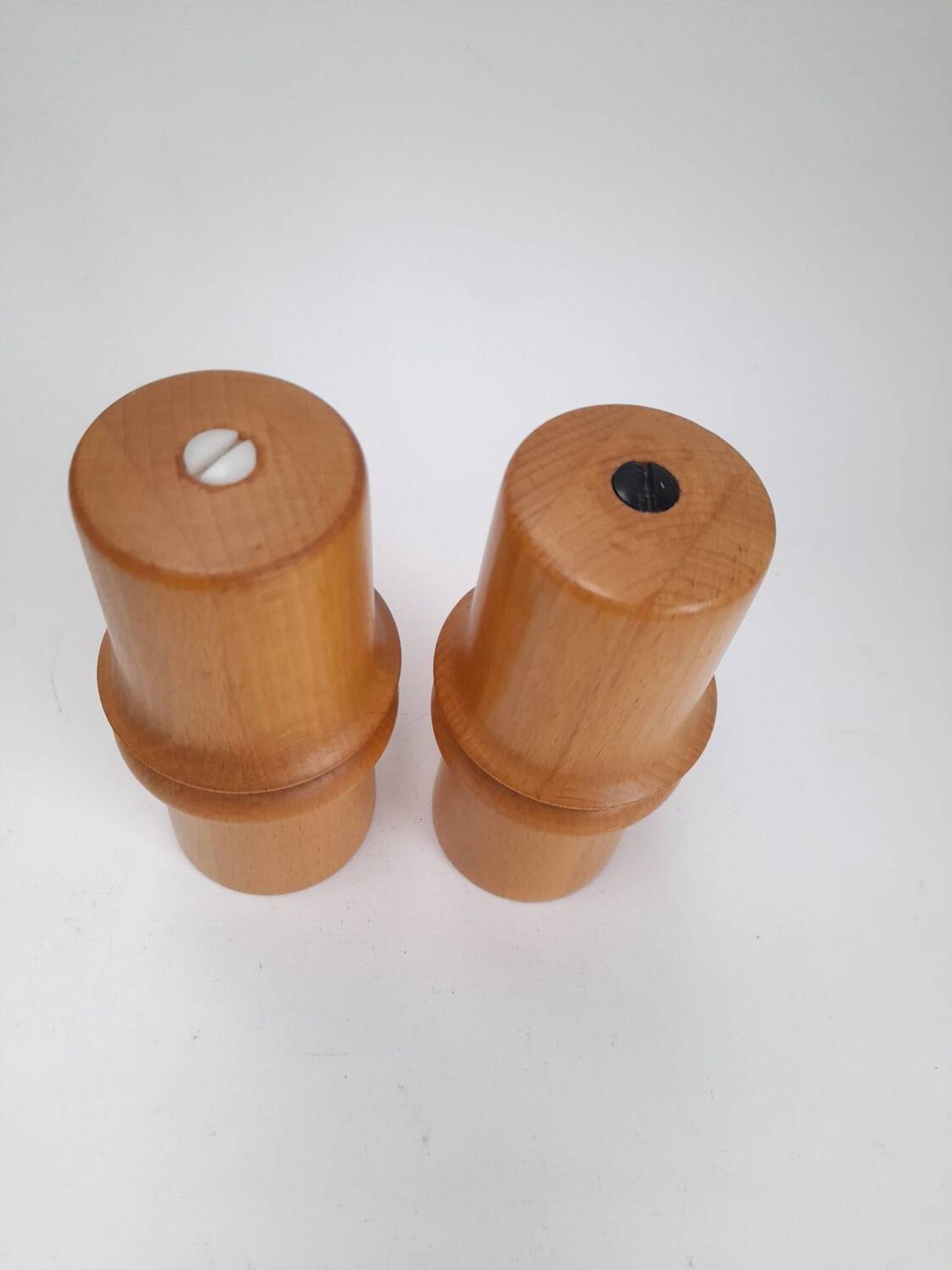 Pair of Nissen Denmark salt and pepper mills