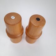 Pair of Nissen Denmark salt and pepper mills
