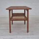 1970s, Scandinavian coffee table, original condition, teak wood, rattan.