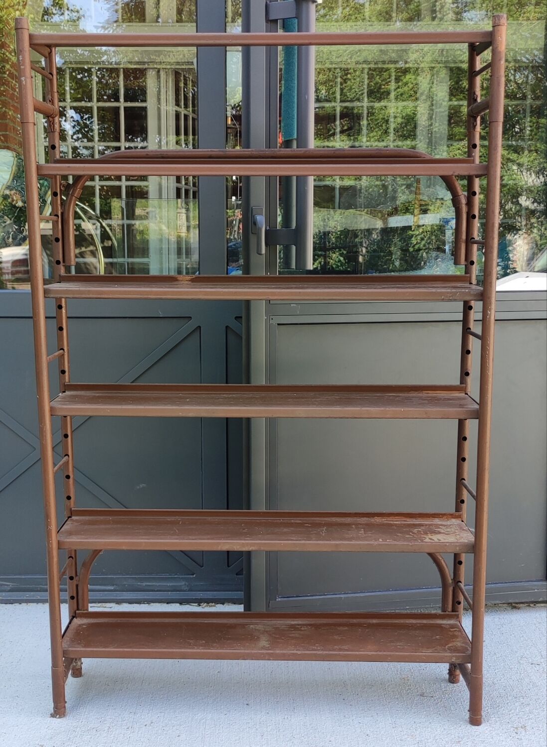 Industrial metal shelf