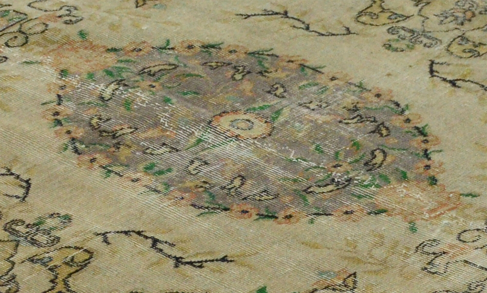 Anatolian handmade vintage rug 228 cm x 140 cm