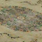Anatolian handmade vintage rug 228 cm x 140 cm