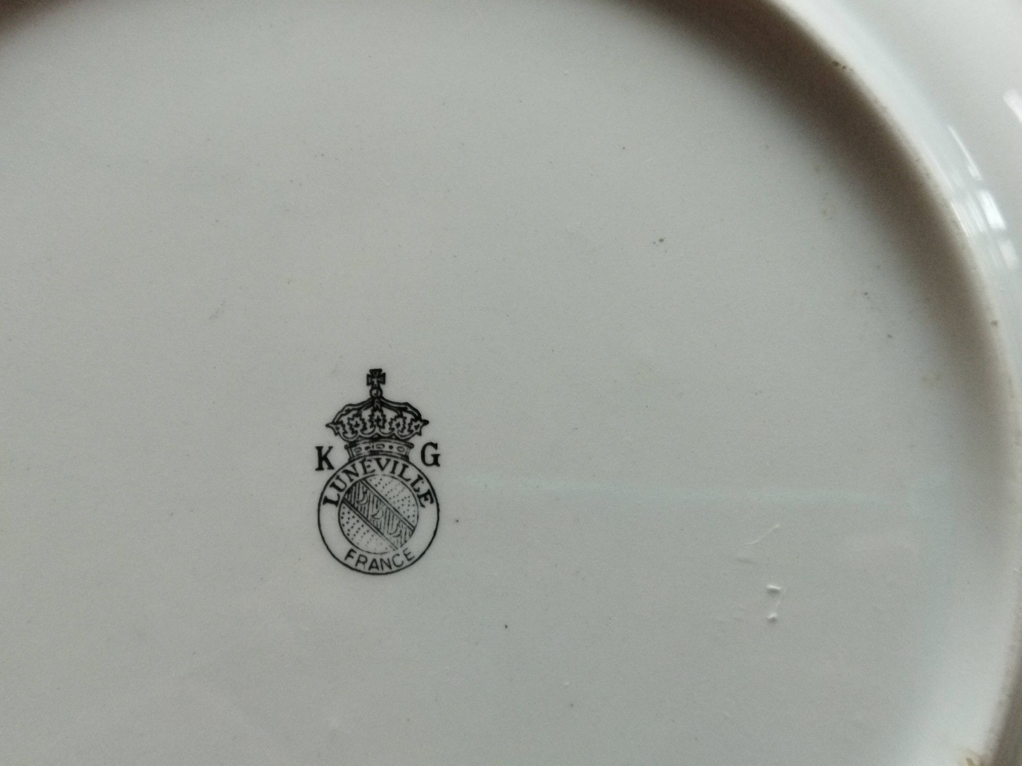 Shallow dish "Fine Street Lamp" KG Lunéville