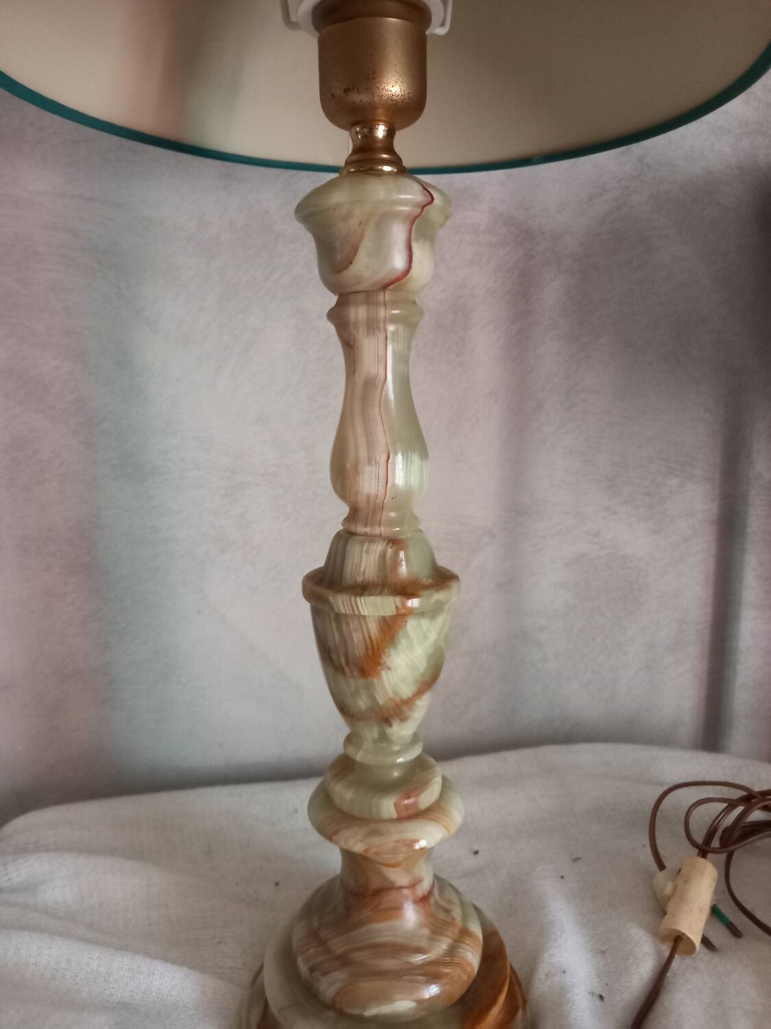 Lampe vintage en onyx