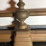Barre de cheminée /Pare-feu / Ornement de Cheminée, Parure en Laiton ou Bronze Ancien