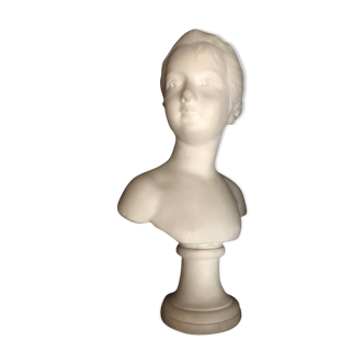 Marble bust by Houdon of Marie Louise Brogniart