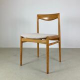 Danish midcentury dining chairs in oak, 1960s