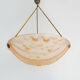 Suspension pink cavasque Art Deco 1 Fire, in glass paste. Year 30