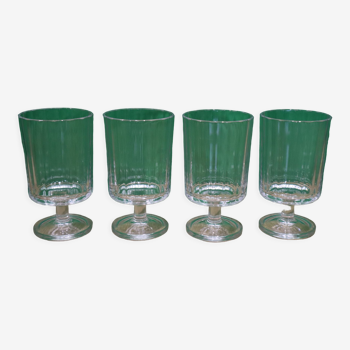 4 Luminarc striated rider wine glasses