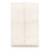 Beni Ouarain Moroccan Berber carpet with diamond patterns engraved in the weft 2.60x1.56m